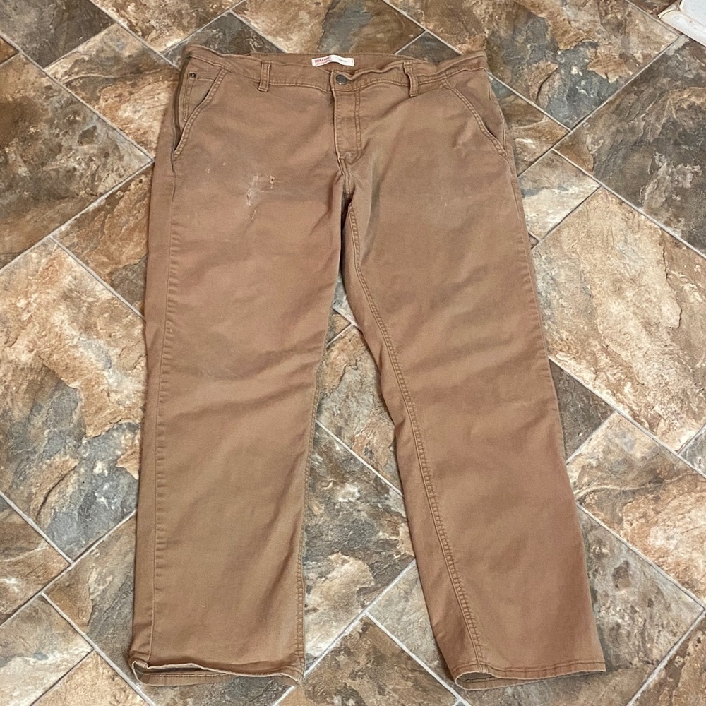 Signature by Levi Strauss Tan Athletic 38W X 32L Boot Cut Jeans
